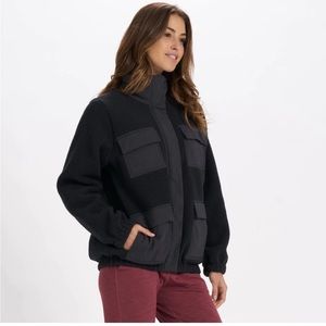 Vuori Black Sherpa Utility Jacket